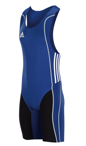 adidas W8 weightlifting suit for men - cobalt blue/black/white